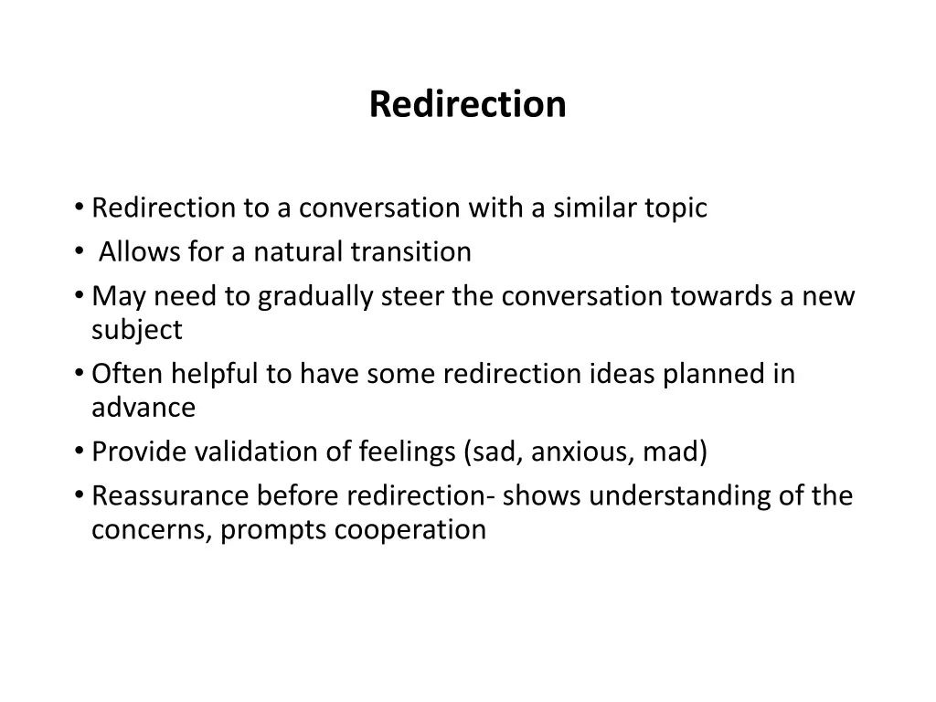 redirection