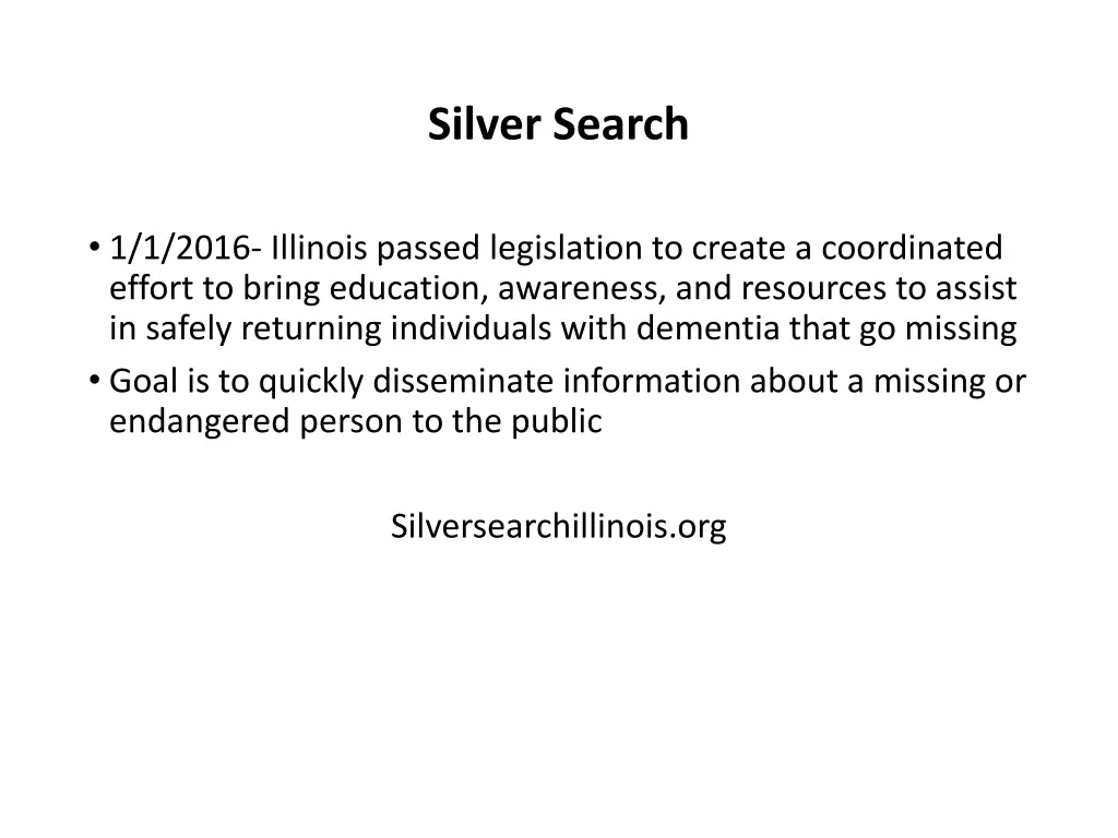 silver search