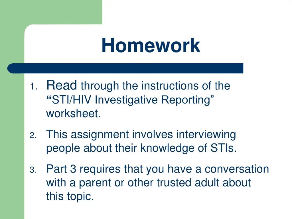 homework