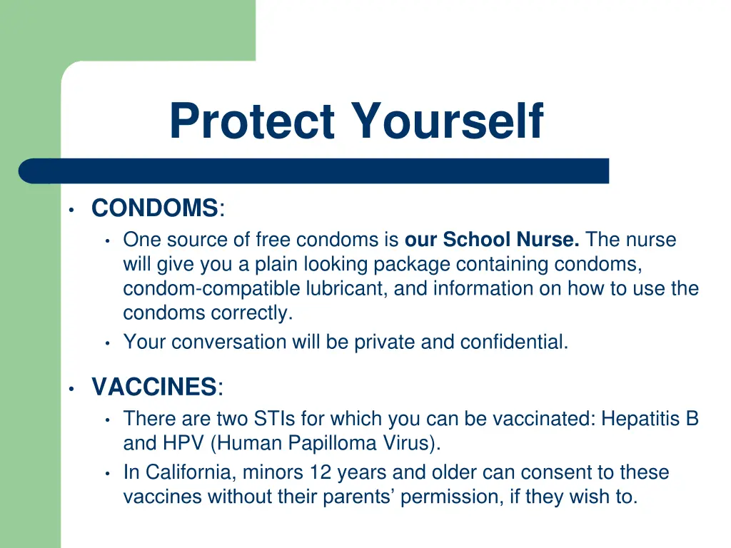 protect yourself