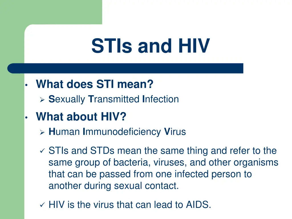 stis and hiv