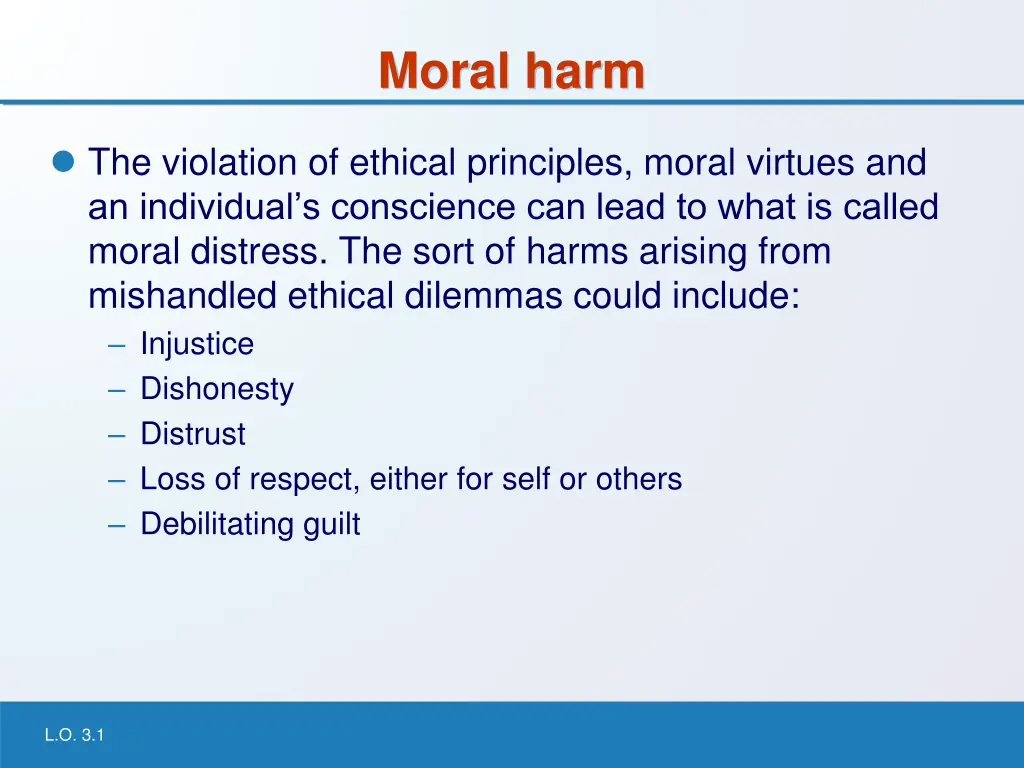 moral harm