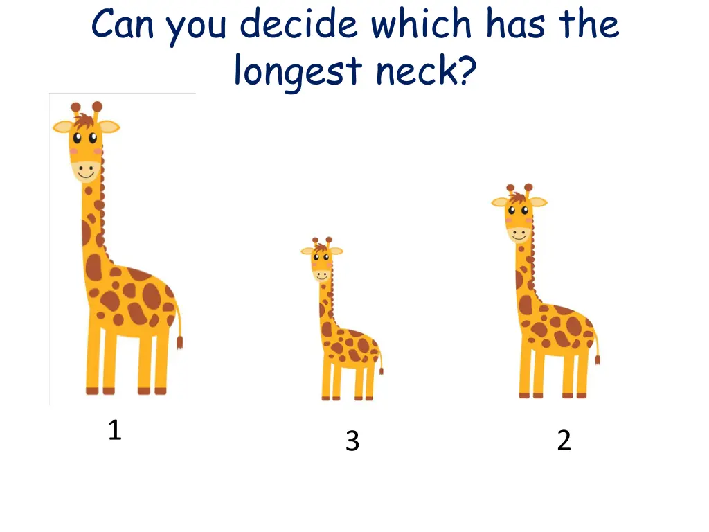 can you decide which has the longest neck