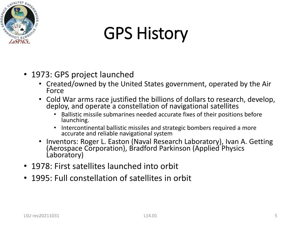 gps history gps history