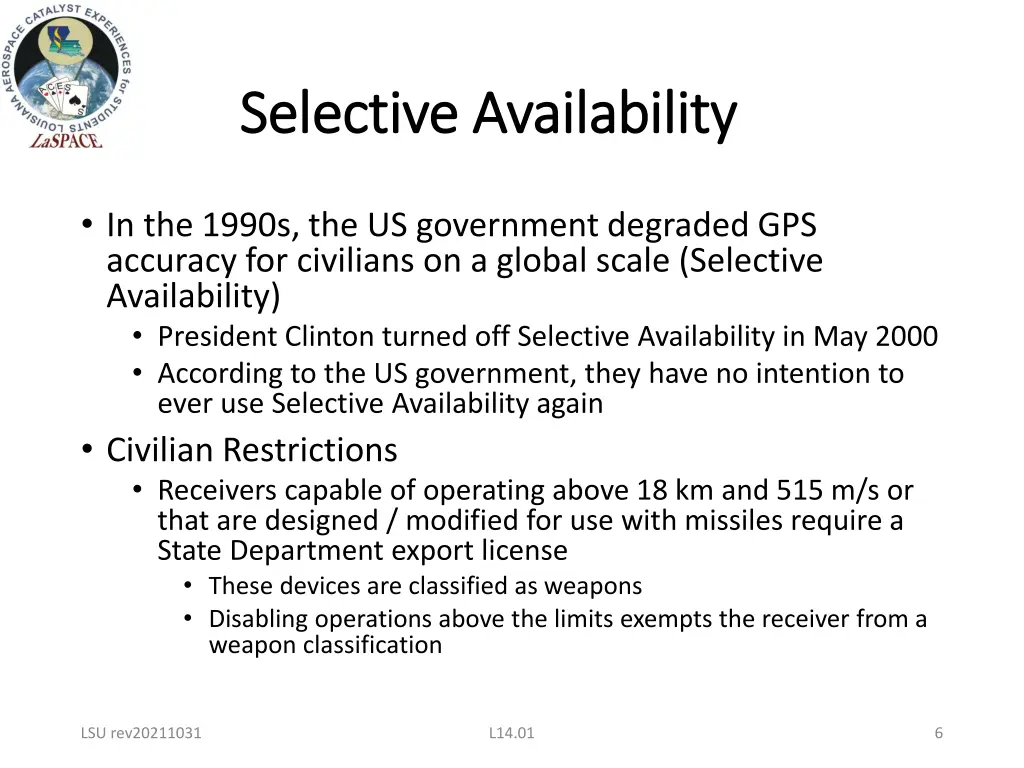 selective availability selective availability