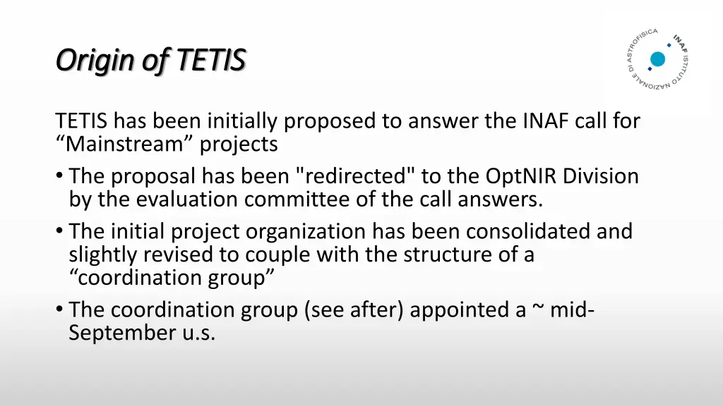origin of tetis origin of tetis