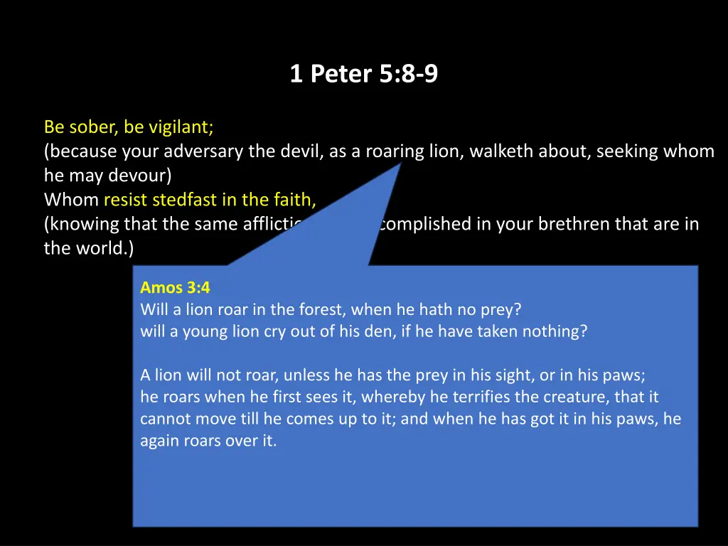 1 peter 5 8 9 11