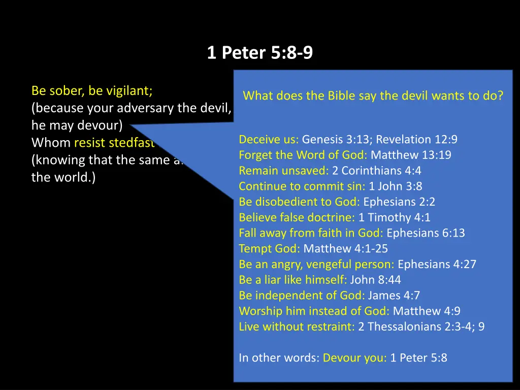 1 peter 5 8 9 13