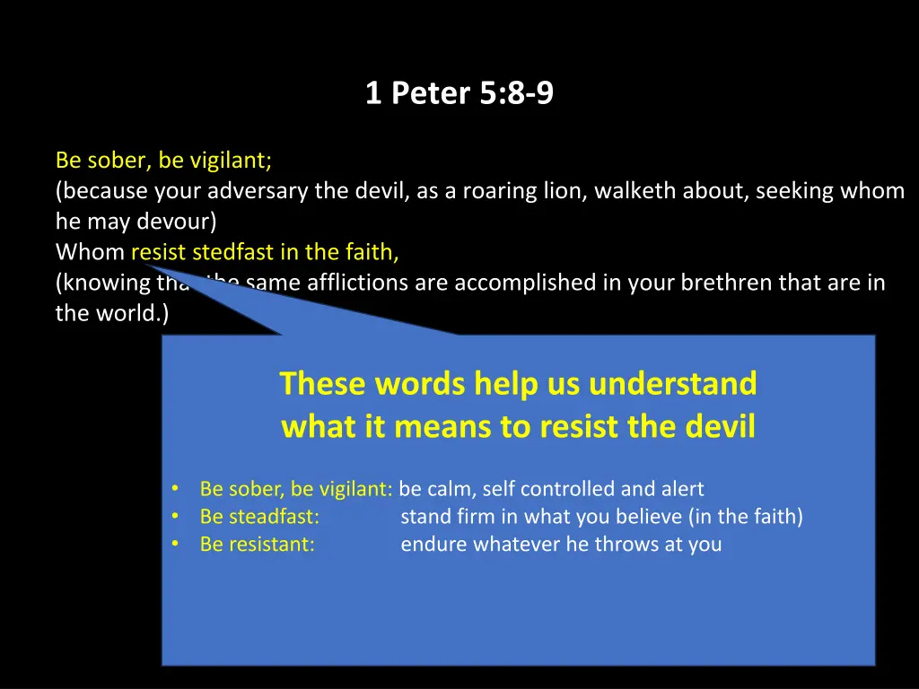 1 peter 5 8 9 19