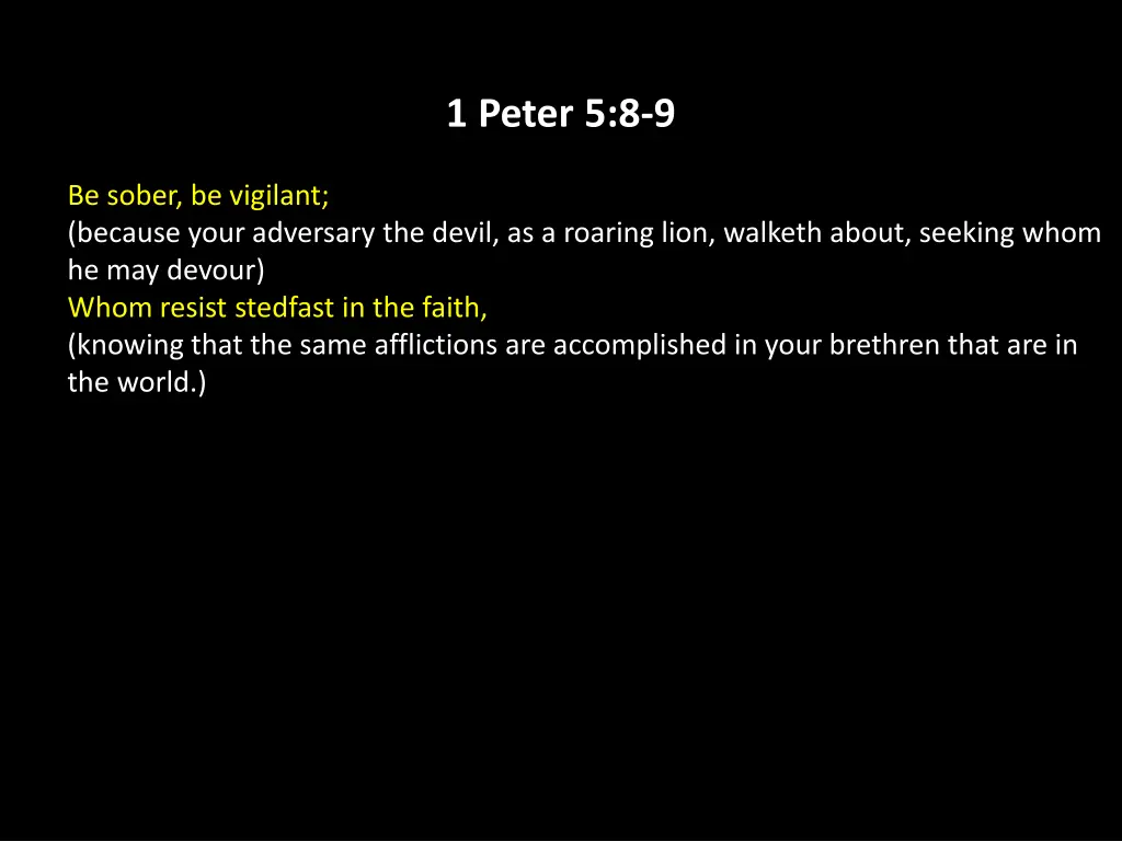 1 peter 5 8 9 2