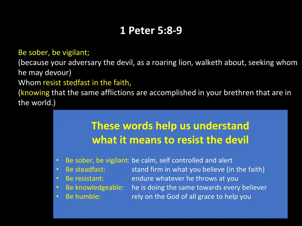 1 peter 5 8 9 21