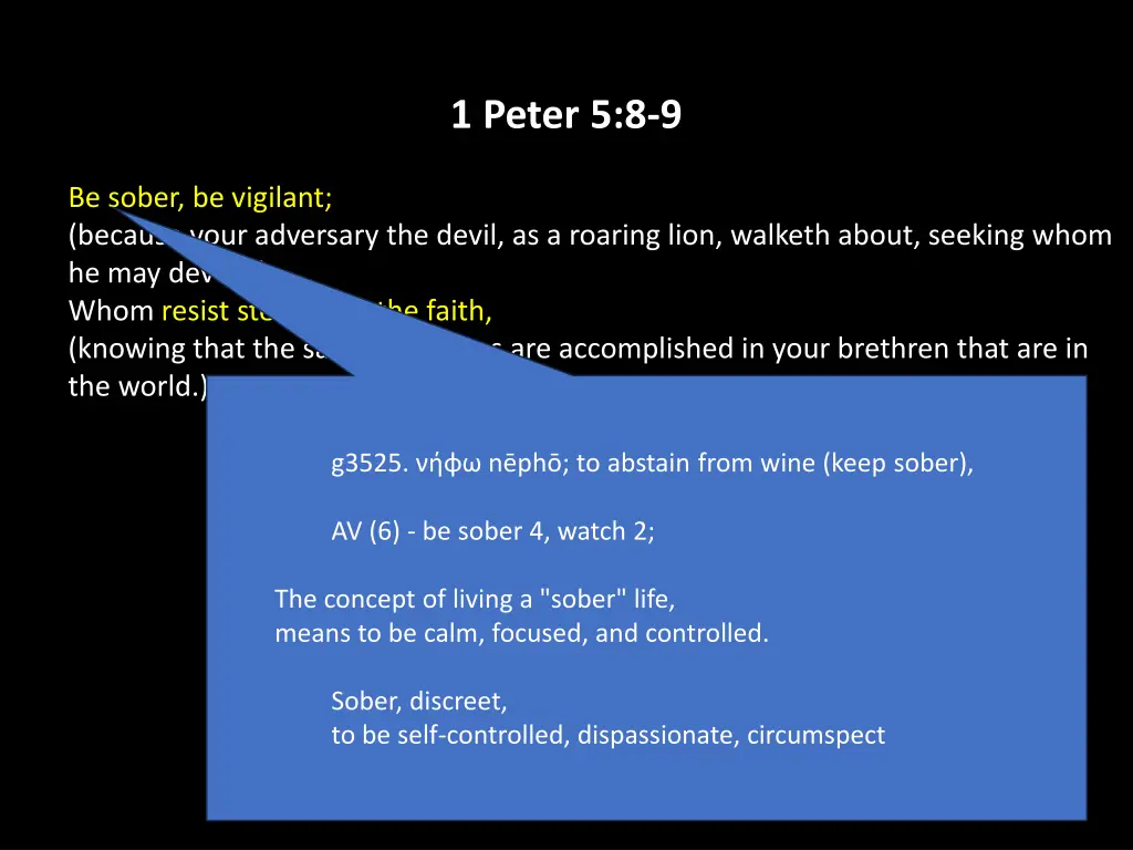 1 peter 5 8 9 4