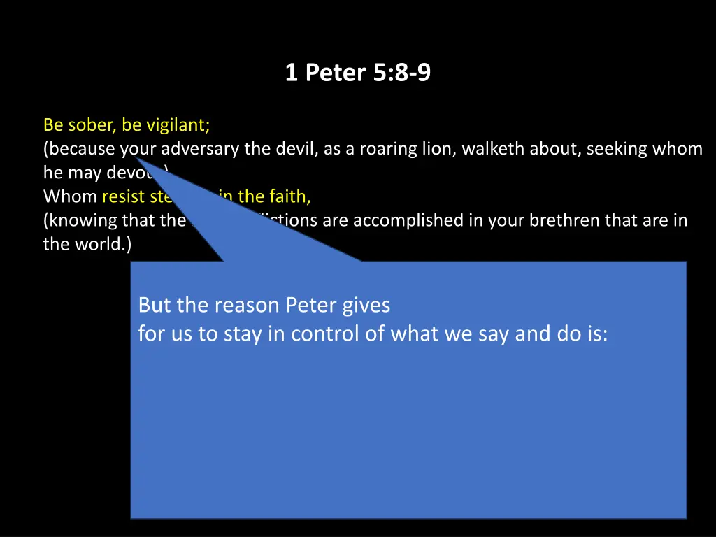 1 peter 5 8 9 9
