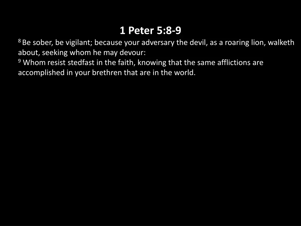 1 peter 5 8 9