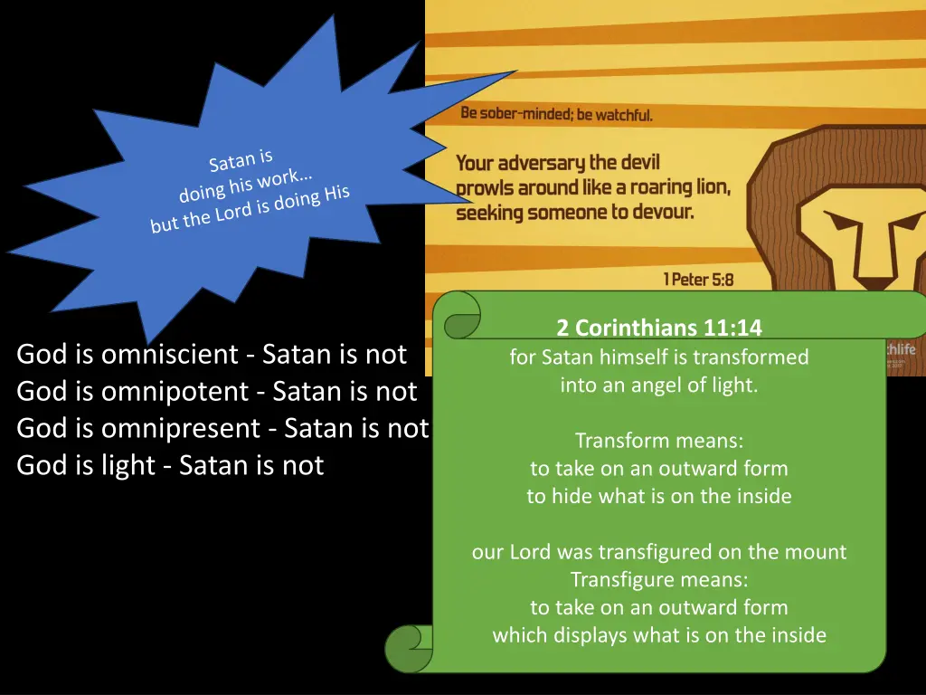 2 corinthians 11 14 for satan himself