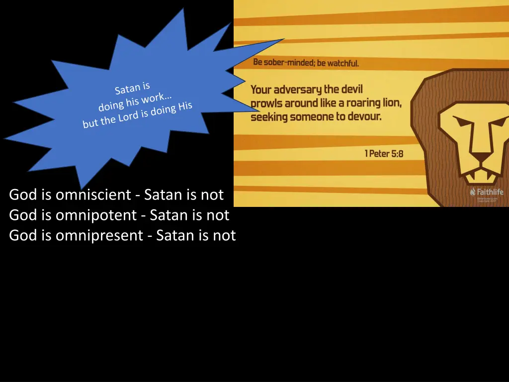 god is omniscient satan is not god is omnipotent 1