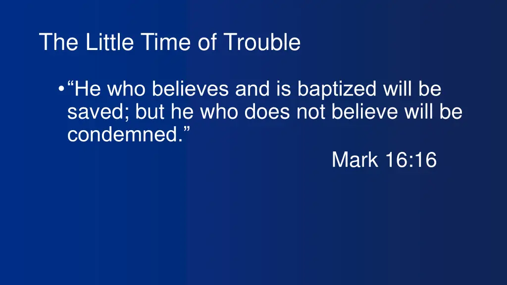 the little time of trouble 3