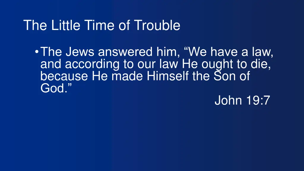 the little time of trouble 4
