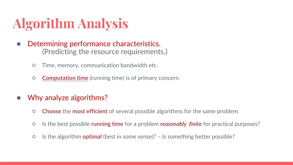 algorithm analysis