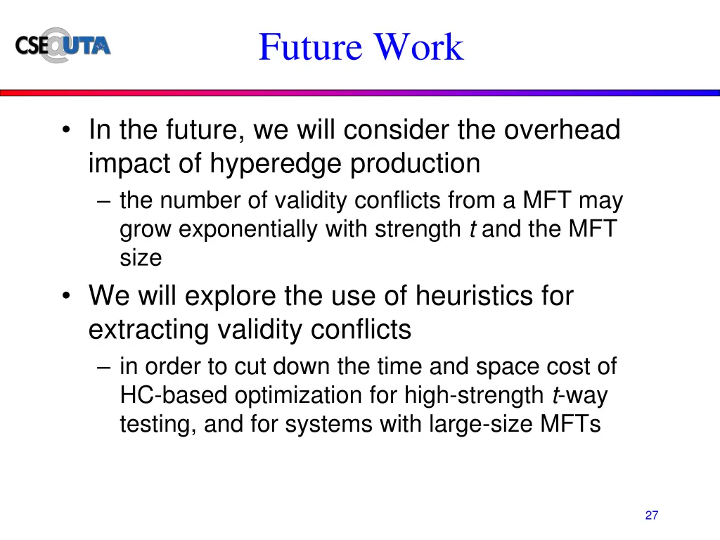 future work