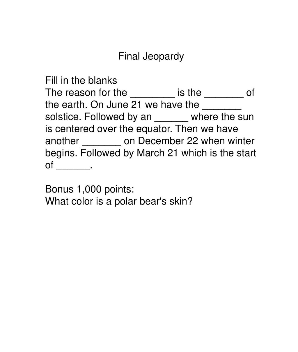 final jeopardy