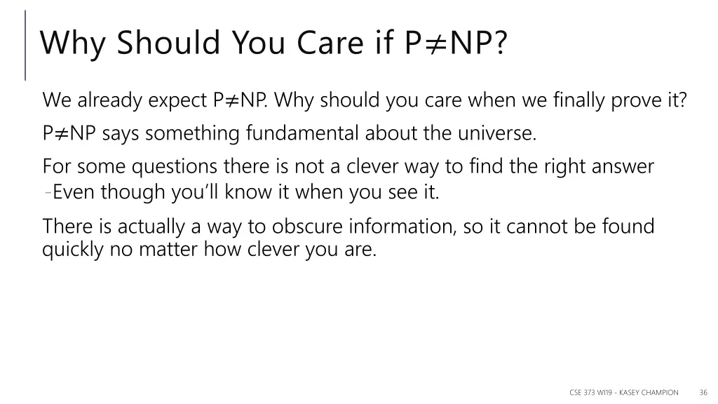 why should you care if p np 2