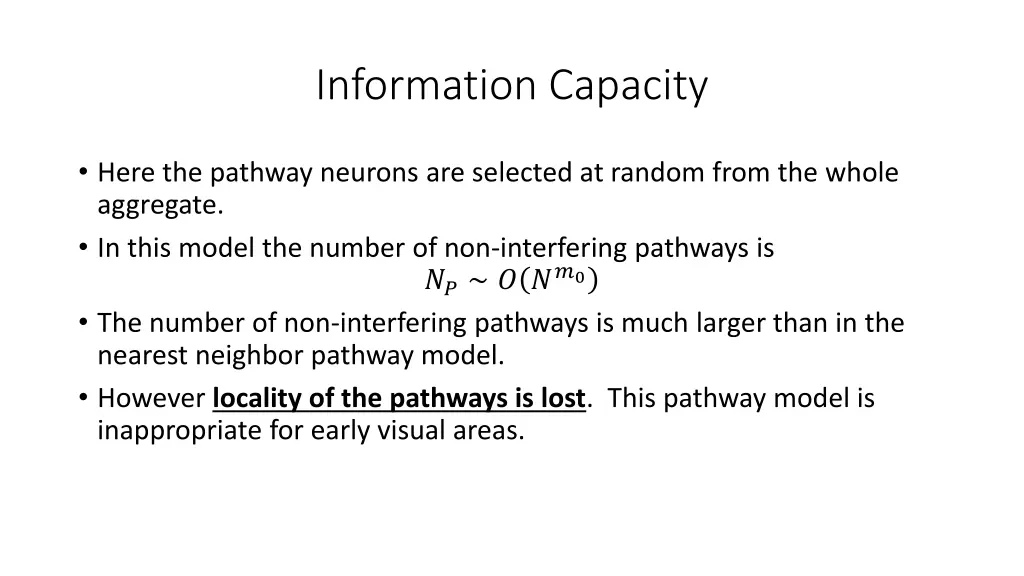 information capacity 1