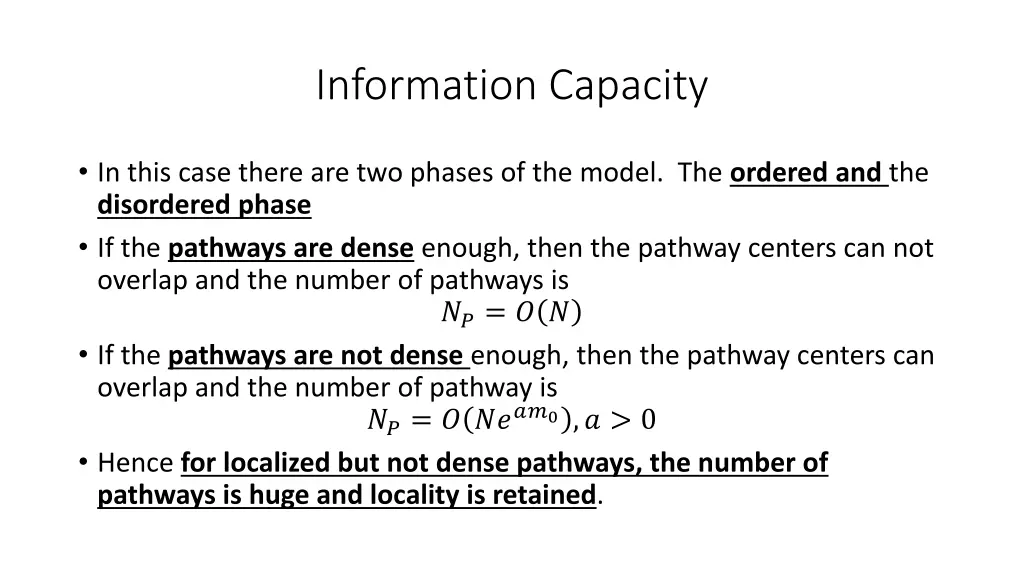 information capacity 2