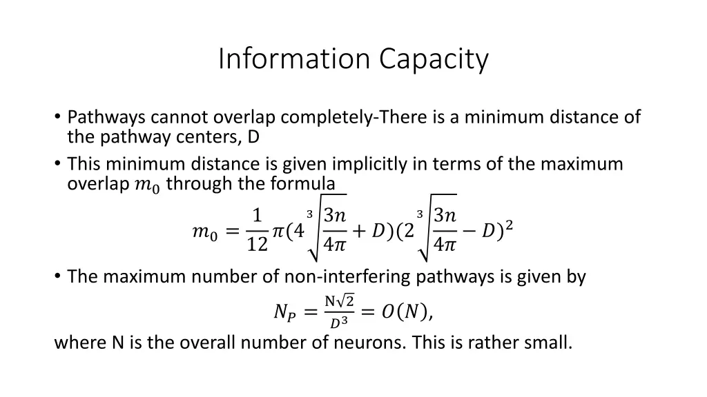 information capacity