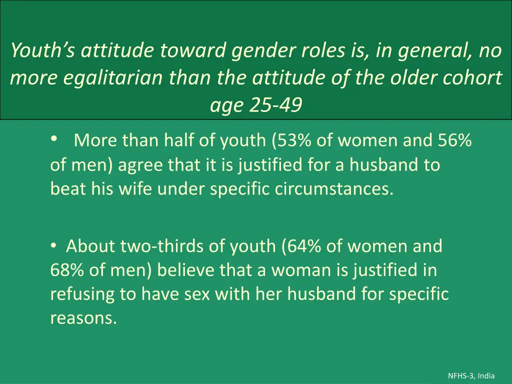 youth s attitude toward gender roles