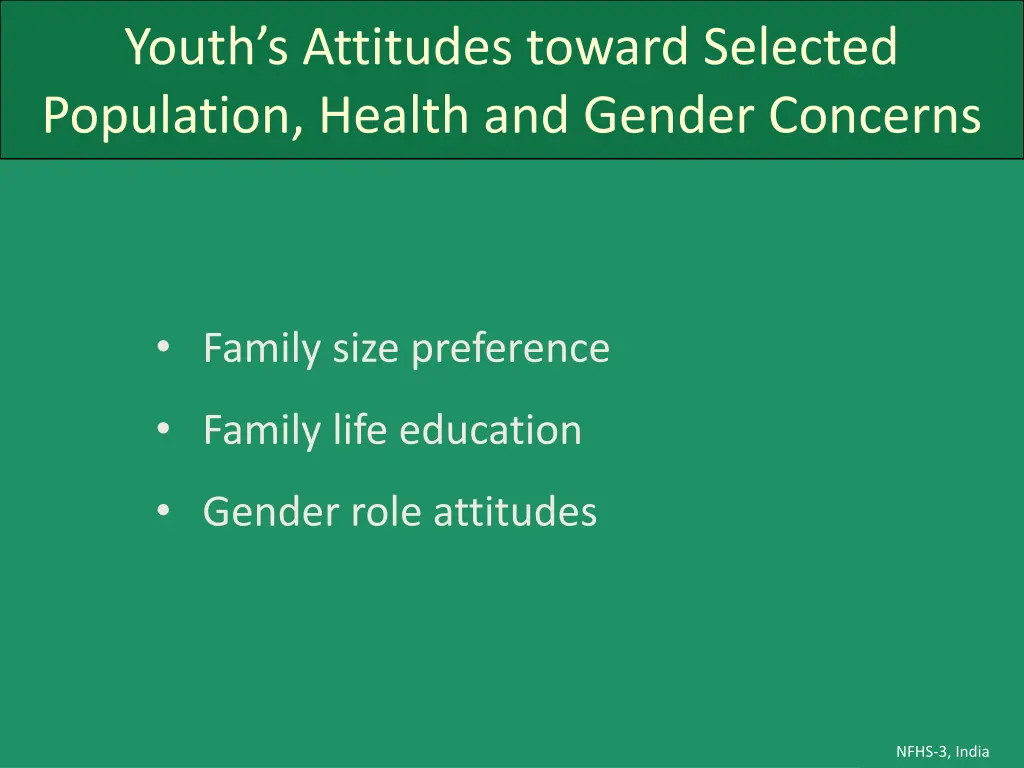youth s attitudes toward selected population