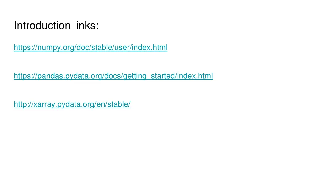 introduction links