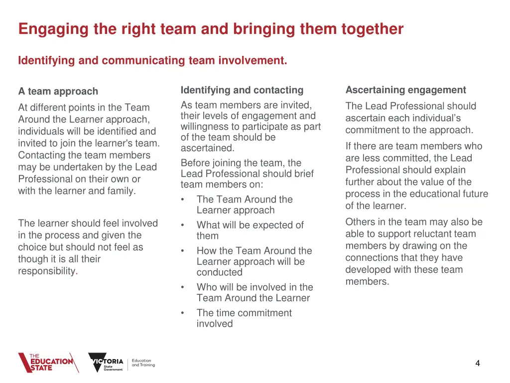 engaging the right team and bringing them together 1
