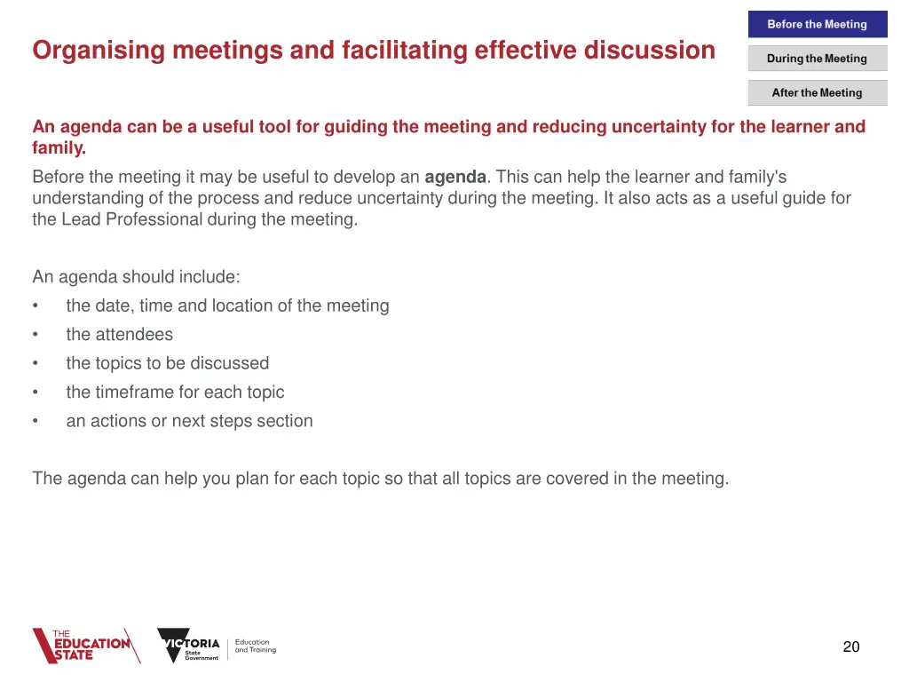 organising meetings and facilitating effective 3