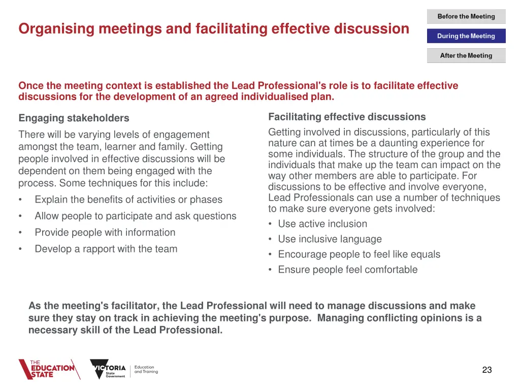 organising meetings and facilitating effective 6
