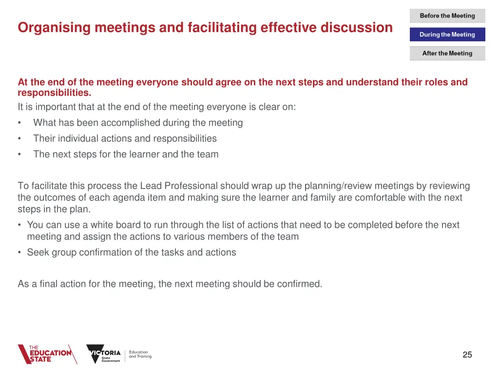 organising meetings and facilitating effective 8