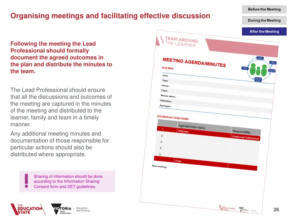 organising meetings and facilitating effective 9