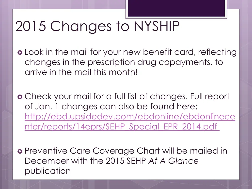 2015 changes to nyship 5