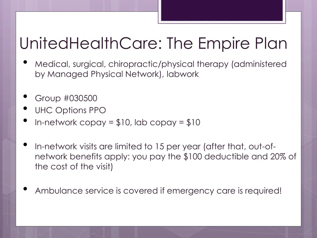 unitedhealthcare the empire plan medical surgical