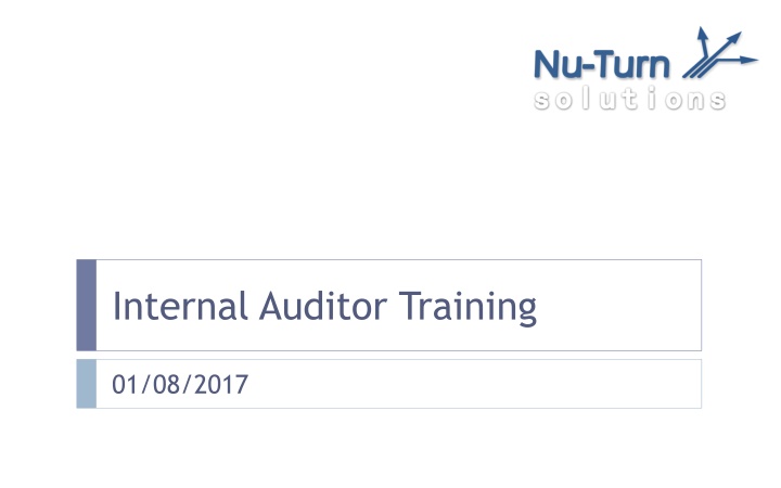 internal auditor training