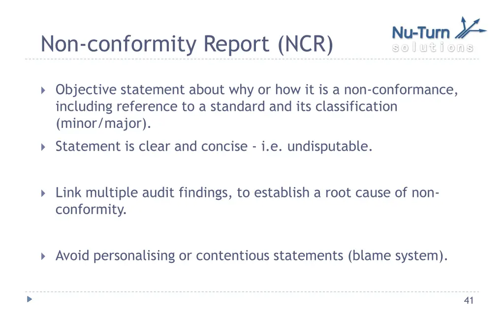 non conformity report ncr