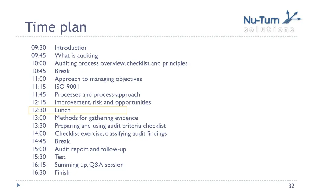time plan 2
