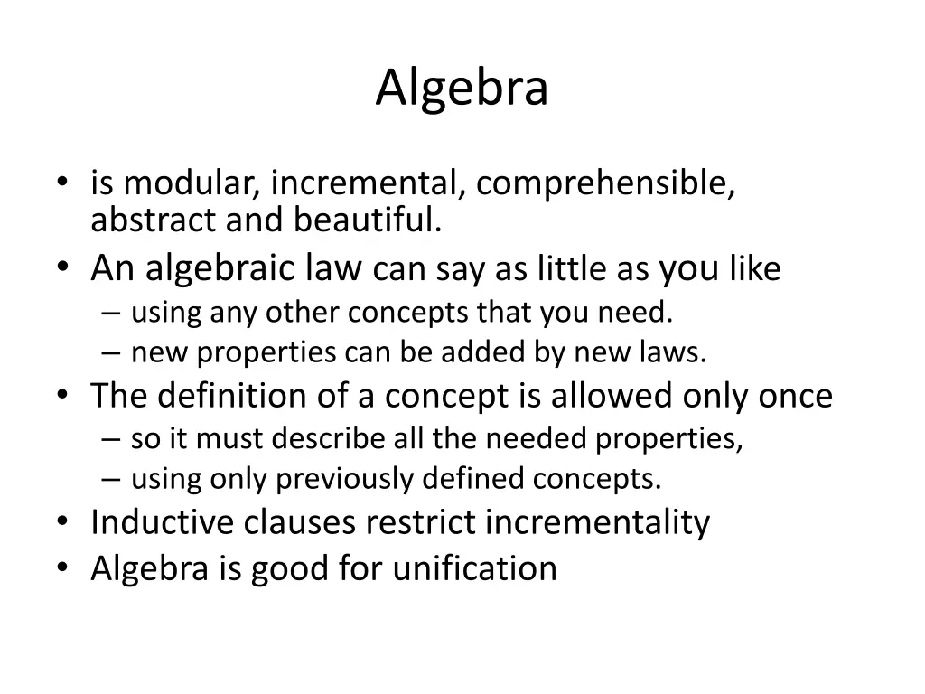 algebra