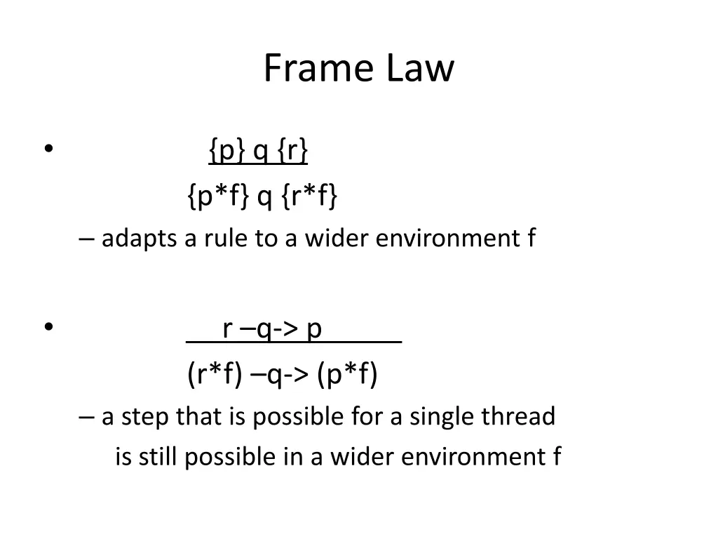frame law