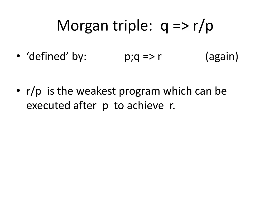 morgan triple q r p