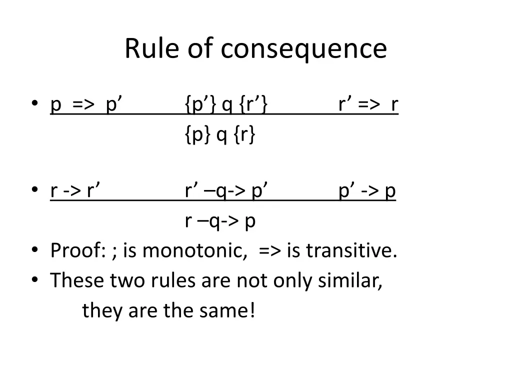 rule of consequence