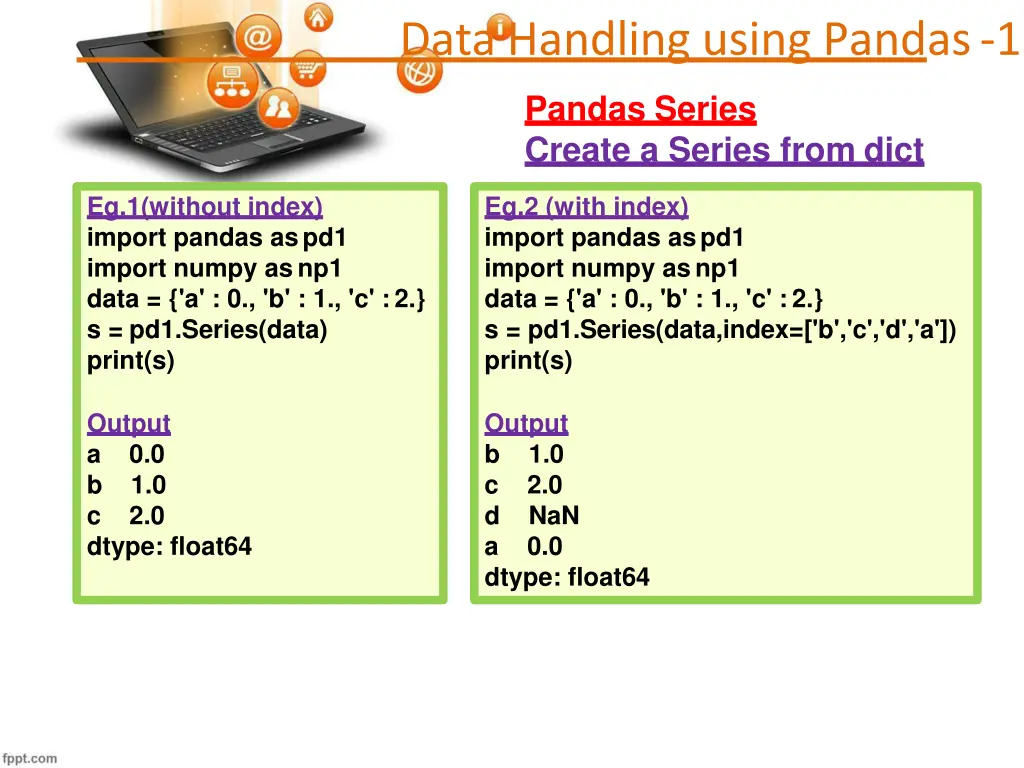 data handling using pandas 1 11