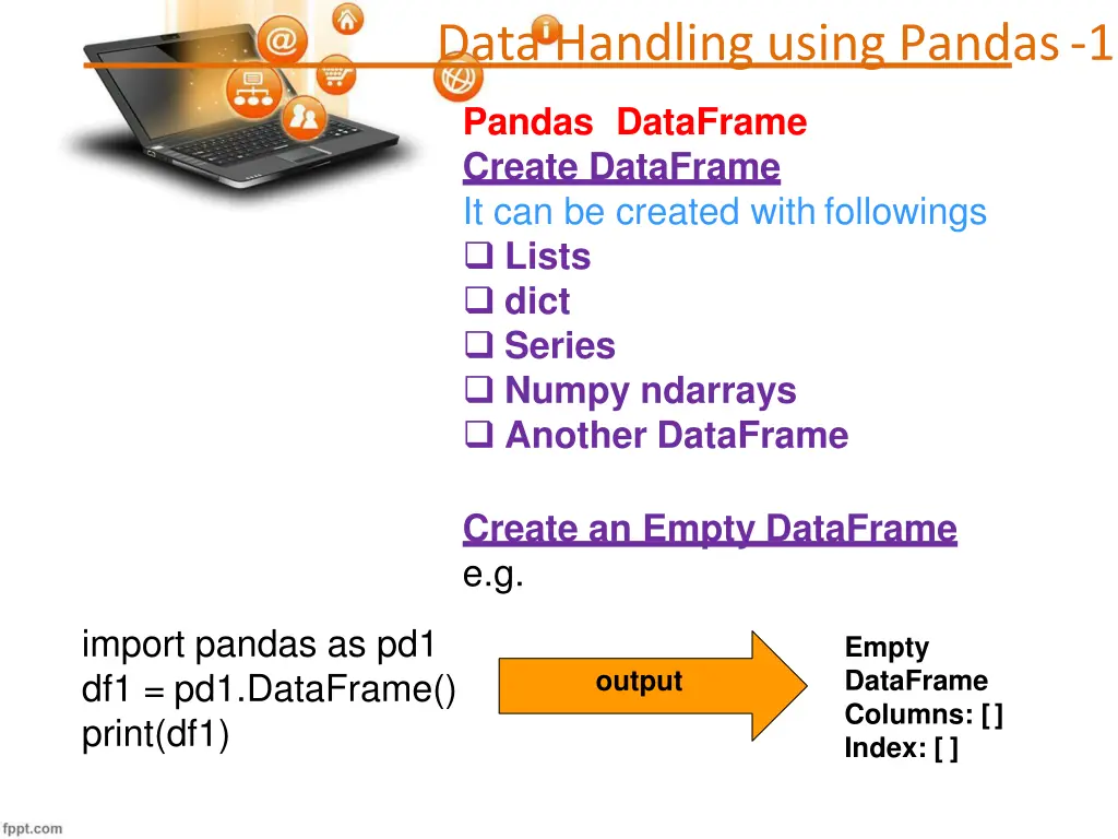 data handling using pandas 1 21