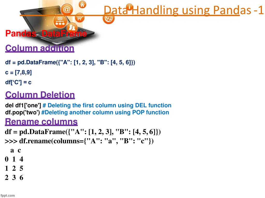 data handling using pandas 1 28