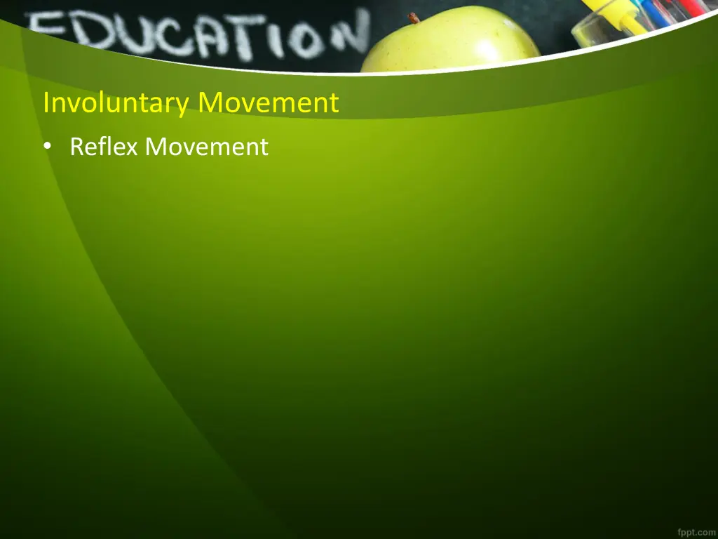 involuntary movement reflex movement